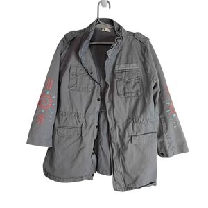 Hayden - Grey Full Zip Casual Jacket - Size 12/14